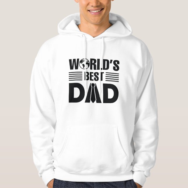 Världens bästa pappa hoodie (Framsida)