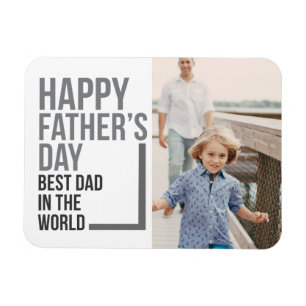 Världens bästa Pappa i Fars dag Fotomagnet Magnet