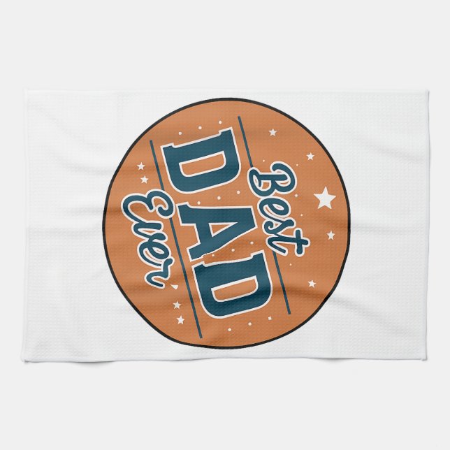 Världens bästa Pappa i fars dag Kökshandduk (Horisontell)