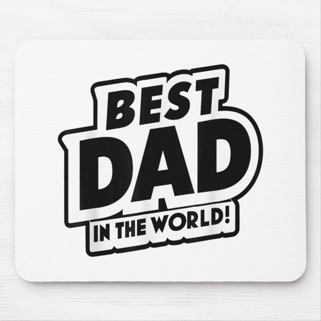 Världens bästa Pappa i fars dag Musmatta (Framsidan)