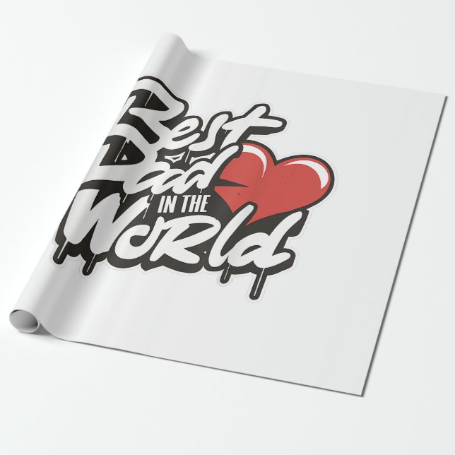 Världens bästa Pappa i fars dag Presentpapper (Utrullad)