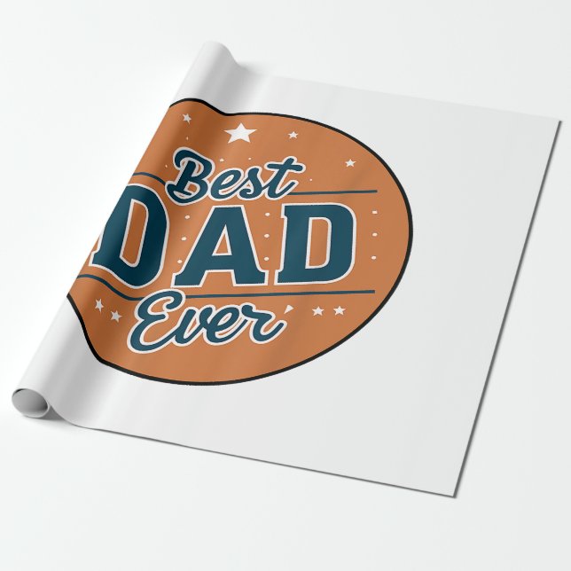 Världens bästa Pappa i fars dag Presentpapper (Utrullad)