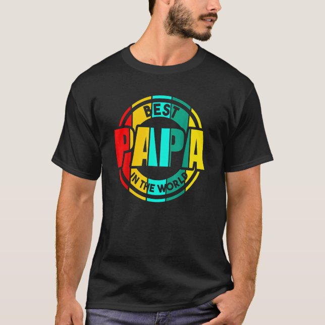 Världens bästa Pappa i Fars dag T Shirt (Framsida)