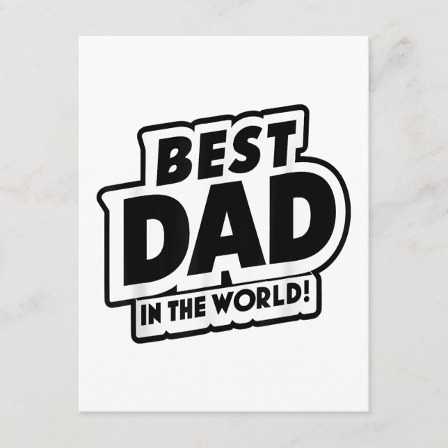 Världens bästa Pappa i fars dag Tilläggskort (Framsida)