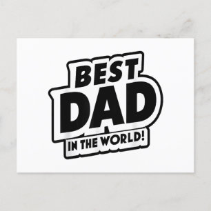 Världens bästa Pappa i fars dag Vykort