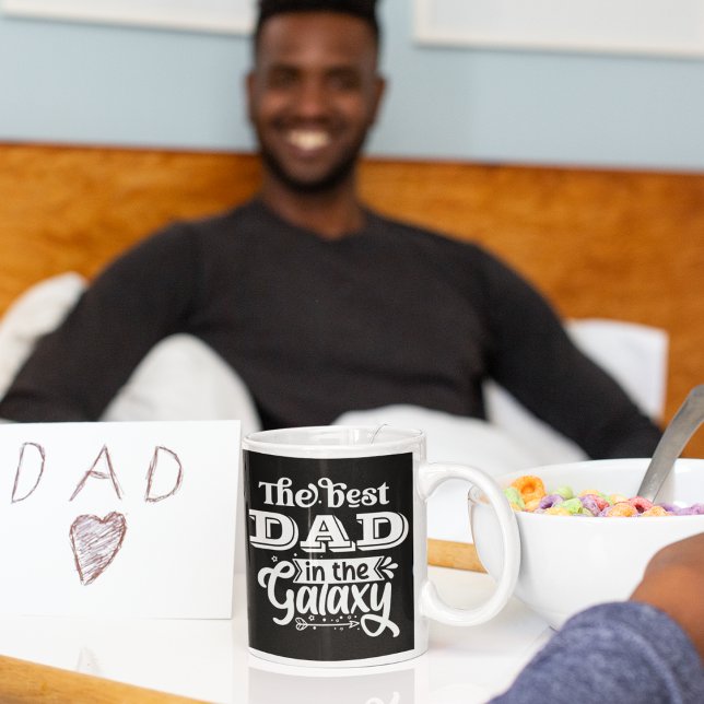 Världens bästa Pappa i galaxtrofi underbarare Far Kaffemugg (Best Dad)