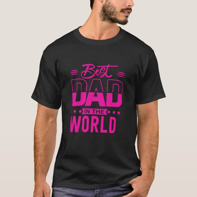 världens bästa pappa i pappa kärlek t shirt (Framsida)