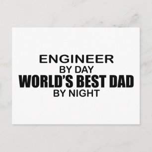 Världens bästa Pappa - Ingenjör Vykort