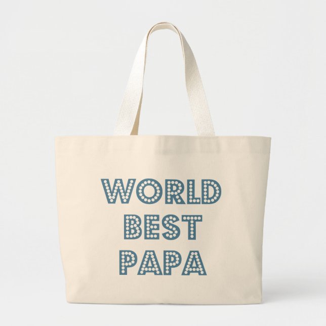 Världens bästa Pappa Jumbo Tygkasse (Framsidan)
