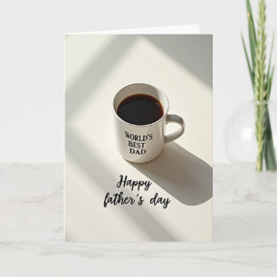 Världens Bästa Pappa Kaffe Kort