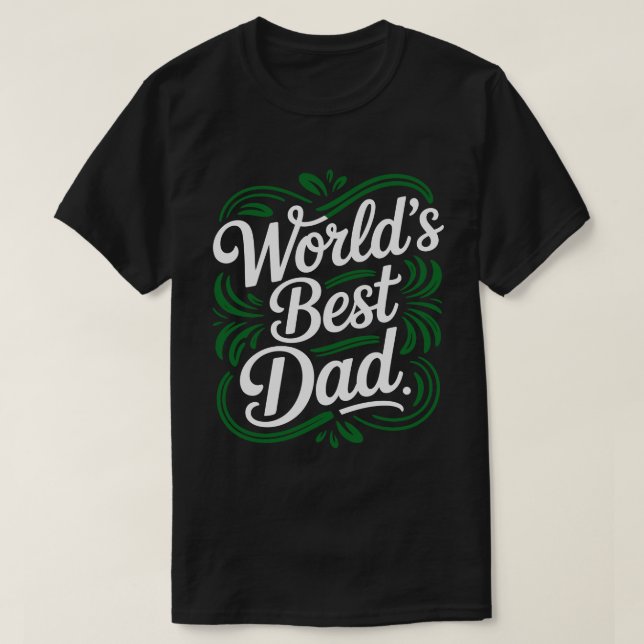 Världens Bästa Pappa Kalligrafi T-shirt (Design framsida)