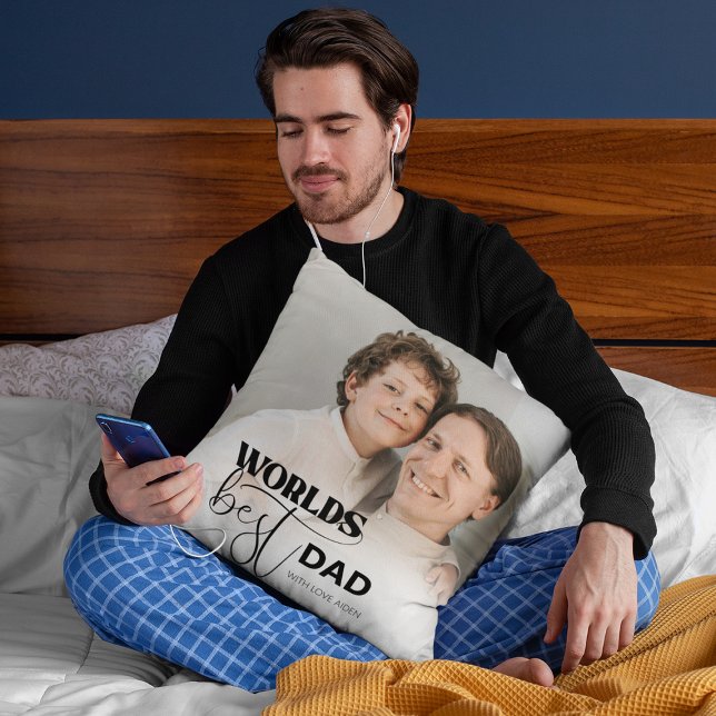 Världens bästa pappa kastkudde kudde (Skapare uppladdad)