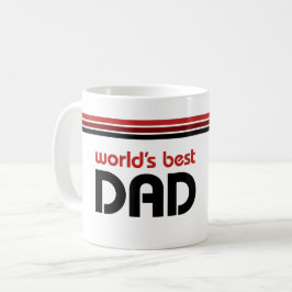 Världens Bästa Pappa Klassisk Fars Dag Pappa Prese Kaffemugg