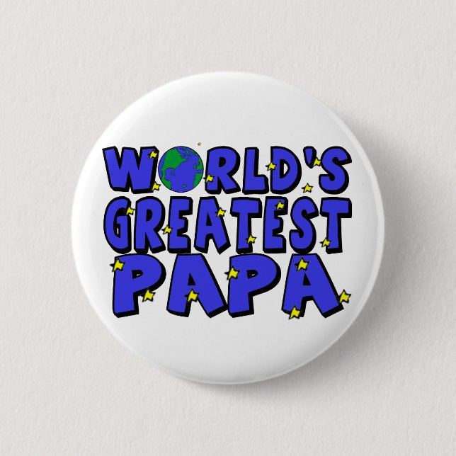 Världens Bästa Pappa Knapp (Framsida)