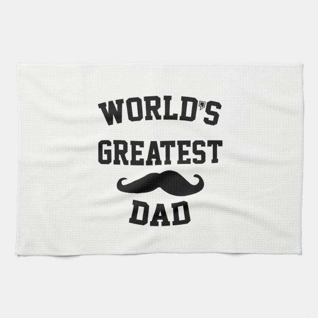 Världens bästa pappa kökshandduk (Horisontell)