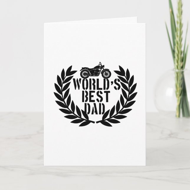 Världens Bästa Pappa  Kort (Framsida)