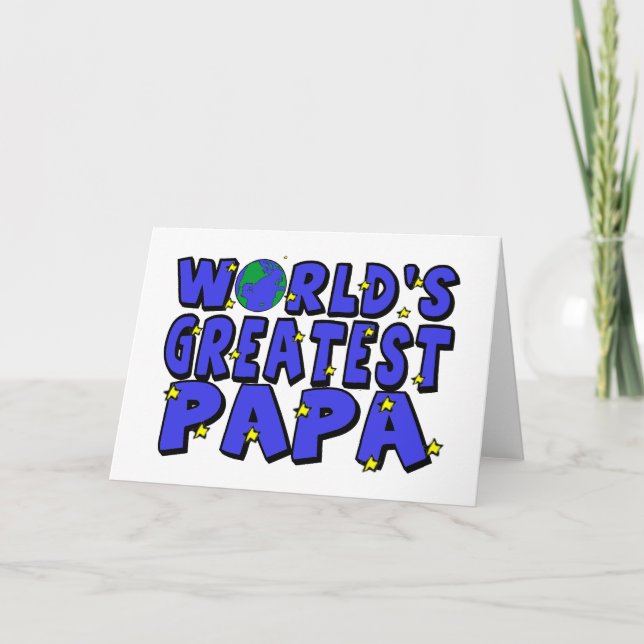 Världens Bästa Pappa Kort (Framsida)