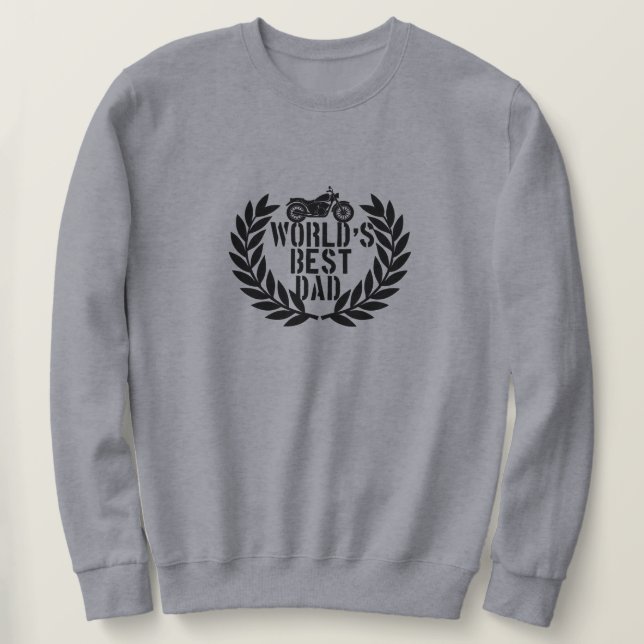 Världens Bästa Pappa  Lång Ärmad Tröja (Design framsida)