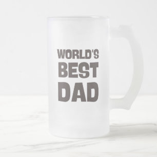 Världens bästa pappa lustiga pappa frostat ölglas