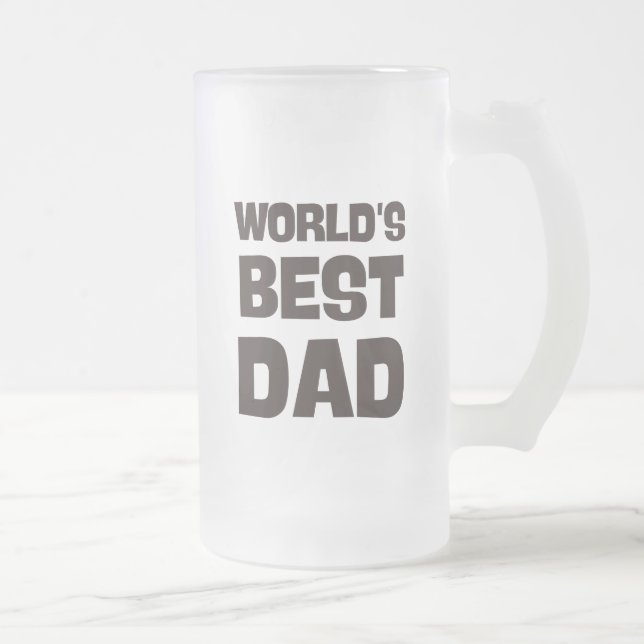 Världens bästa pappa lustiga pappa frostat ölglas (Höger)