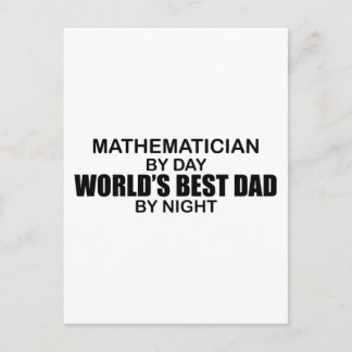 Världens bästa Pappa - matematiker Vykort