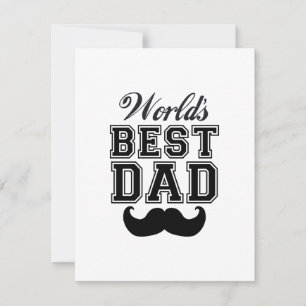 Världens bästa pappa med mustasch