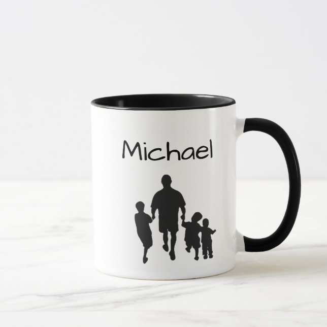 Världens bästa pappa med namn mugg (Höger)
