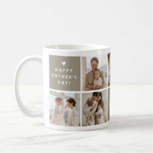 "Världens bästa pappa" Meddelande Anpassad 7 Foto Kaffemugg