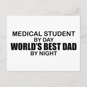 Världens bästa Pappa - medicinska Student Vykort