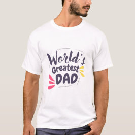 Världens Bästa Pappa Minimalistisk T-Shirt