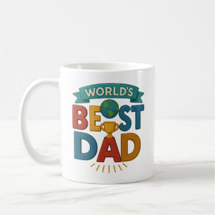 Världens Bästa Pappa Mugg Retro Fars Dag Present