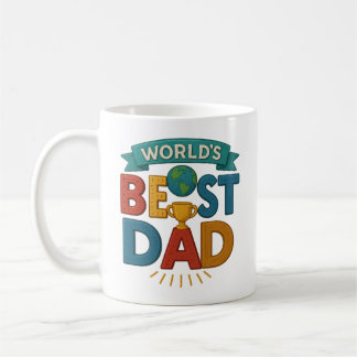 Världens Bästa Pappa Mugg | Retro Fars Dag Present