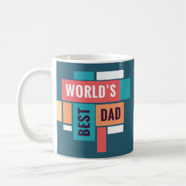 Världens Bästa Pappa Mugg – Retro Stil Fars Dag Pr