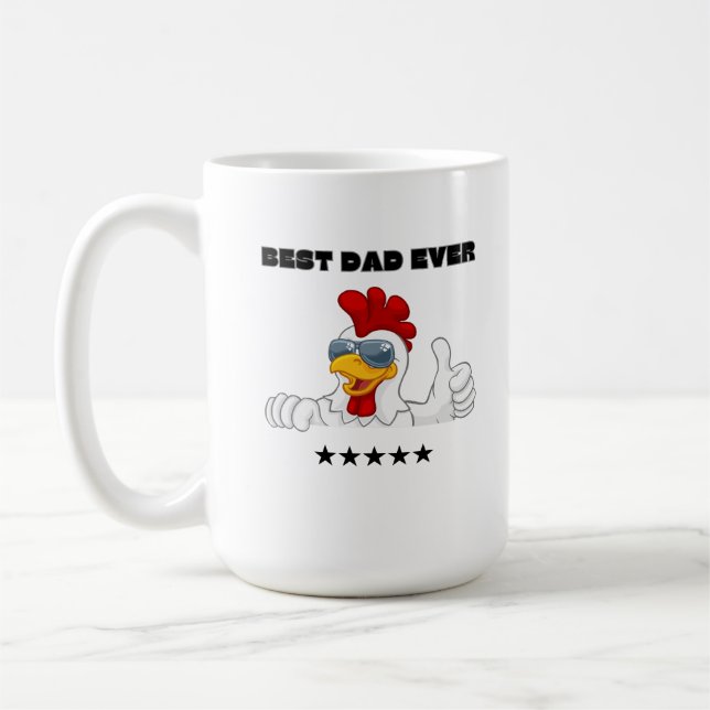 Världens bästa Pappa någonsin funny gåva Kaffemugg (Vänster)