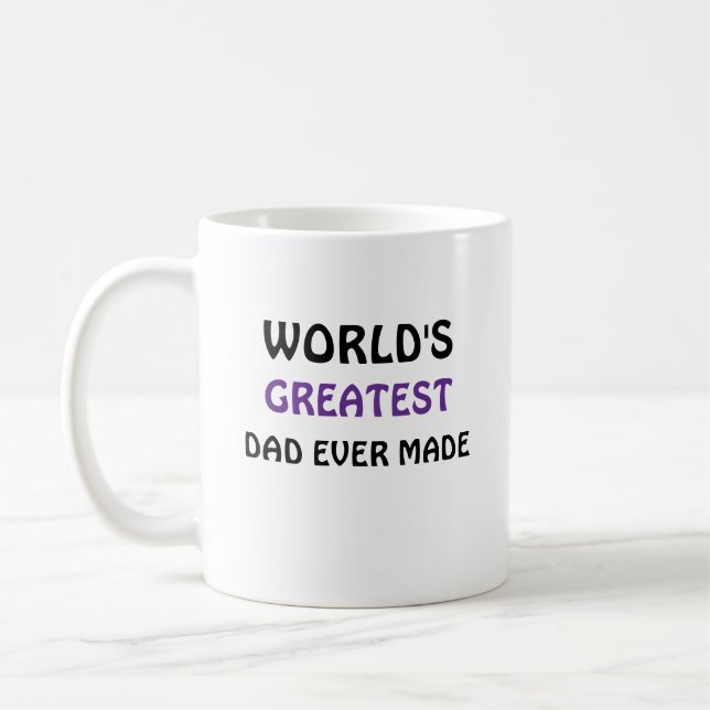 Världens bästa pappa någonsin kaffemug  kaffemugg (Vänster)