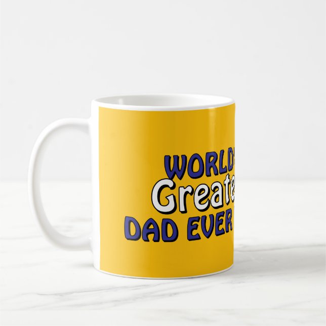 Världens bästa pappa någonsin kaffemug kaffemugg (Vänster)