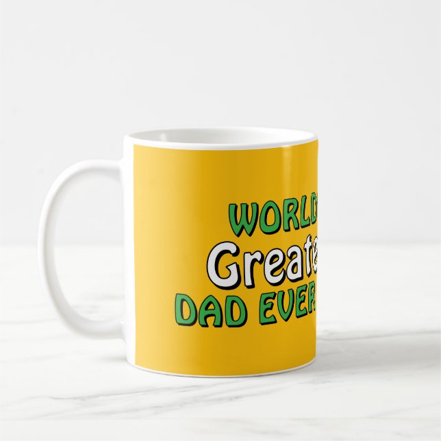 Världens bästa pappa någonsin kaffemugg  (Vänster)