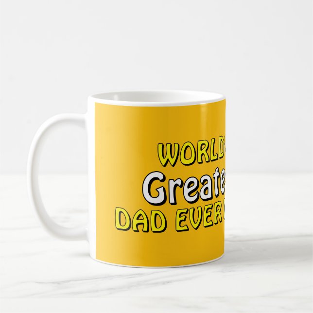 Världens bästa pappa någonsin kaffemugg  (Vänster)