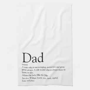 Världens bästa pappa någonsin, pappa, faderdefinit kökshandduk