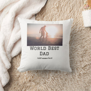 Världens bästa pappa någonsin tjock lägger till na kudde