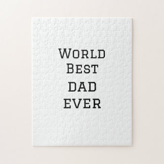 Världens bästa pappa någonsin tjock lägger till na pussel