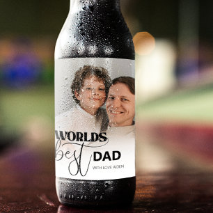 Världens bästa Pappa Ölflaska Etikett