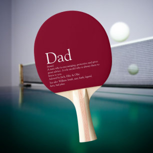 Världens bästa Pappa Pappa Far Definition Burgundy Pingisracket