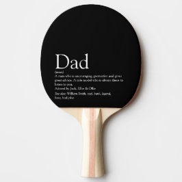 Världens Bästa Pappa Pappis Pappa Definition Svart Pingisracket