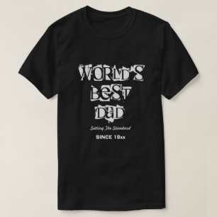 Världens bästa Pappa Personlig Black T Shirt