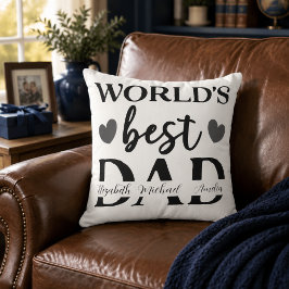 Världens Bästa Pappa Personlig Kastkudde Kudde