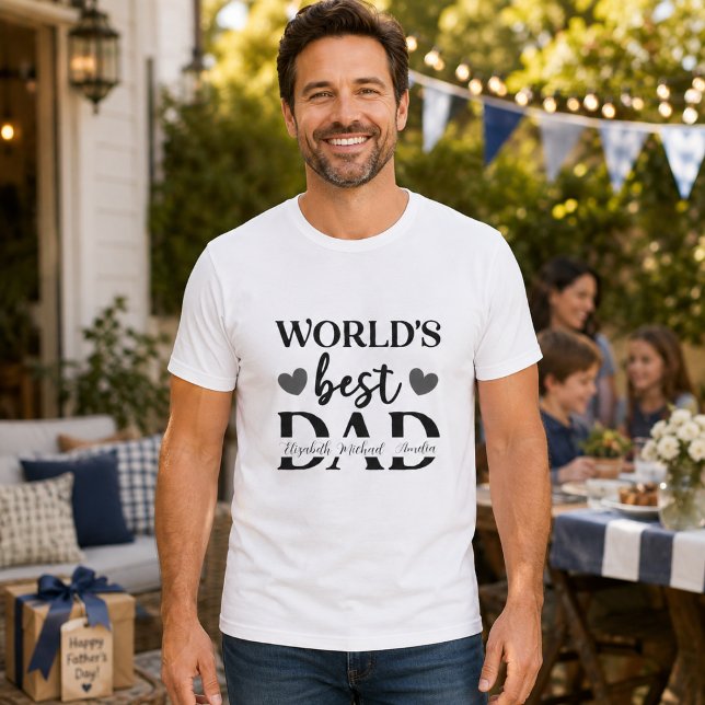Världens Bästa Pappa Personlig T-Shirt (Skapare uppladdad)