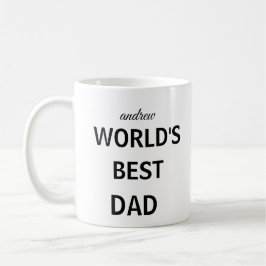 Världens Bästa Pappa Personligt namn Kaffemugg