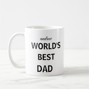 Världens Bästa Pappa Personligt namn Kaffemugg