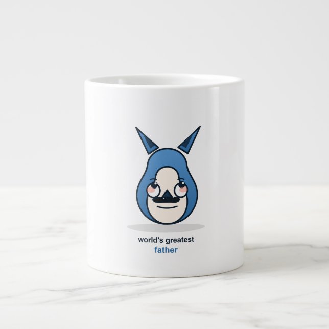 Världens Bästa Pappa Räv Jumbo Mugg (Framsidan)